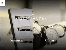 Tablet Screenshot of gundacker-uhrmachermeister.at